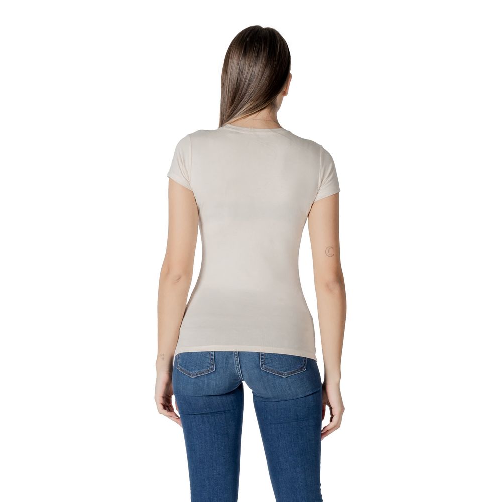 Guess Beige Cotton T-Shirt | Regal Royce
