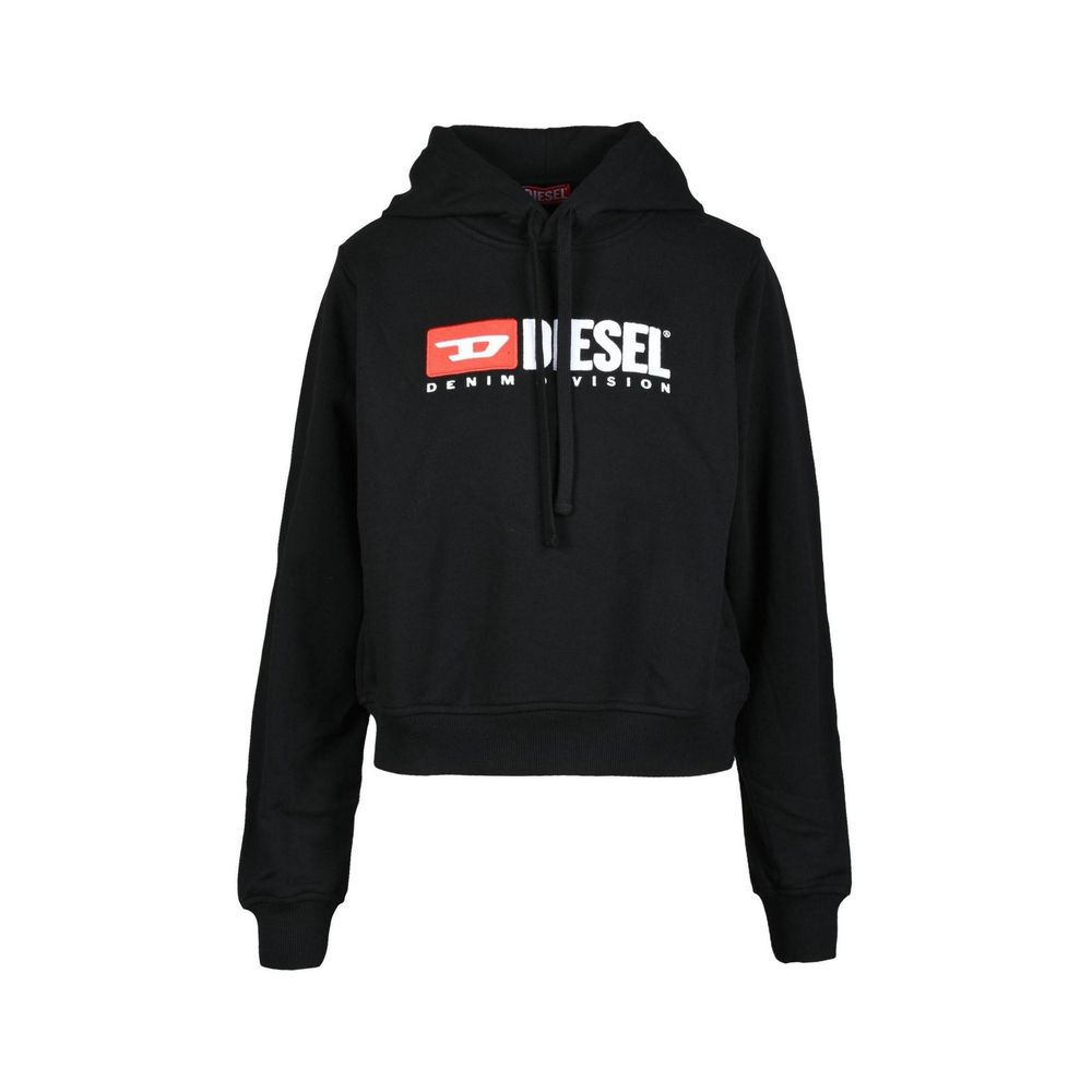Diesel Black Cotton Hoodie | Regal Royce