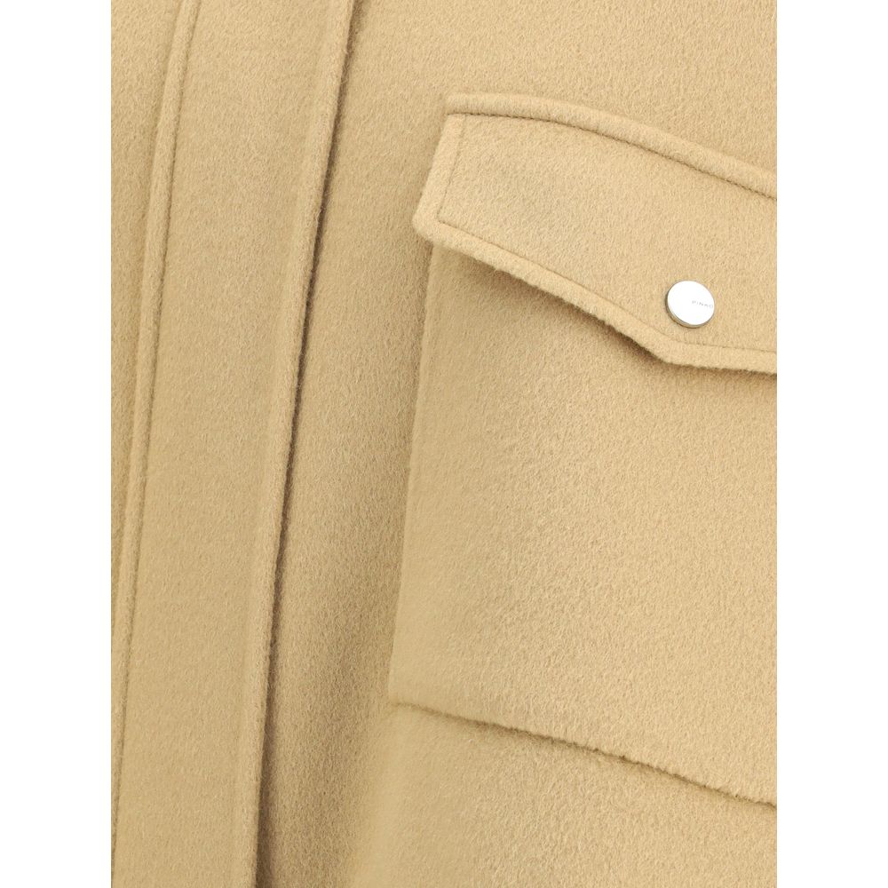 PINKO Beige Wool Coat | Regal Royce