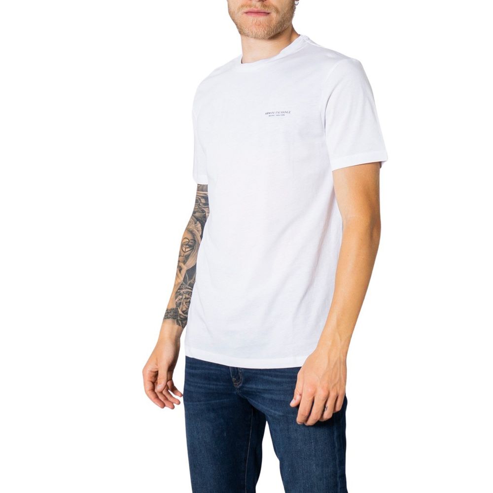 Armani Exchange White Cotton T-Shirt | Regal Royce
