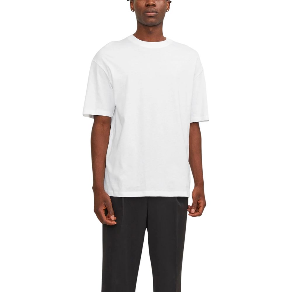 Jack Jones White Cotton T-Shirt | Regal Royce