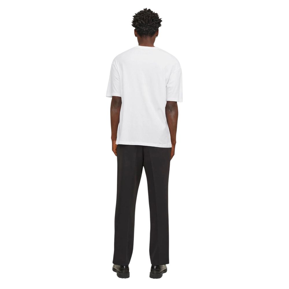 Jack Jones White Cotton T-Shirt | Regal Royce