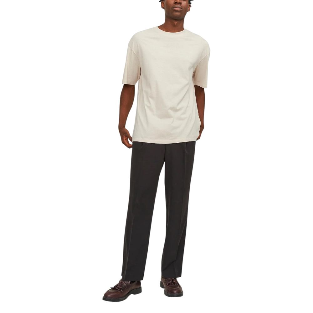 Jack Jones Beige Cotton T-Shirt | Regal Royce