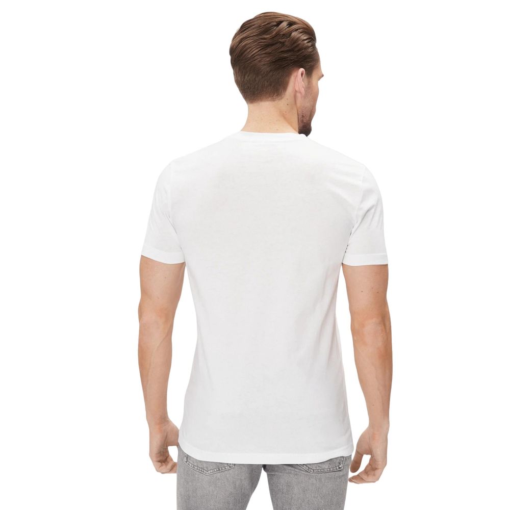 Calvin Klein Jeans White Cotton T-Shirt | Regal Royce