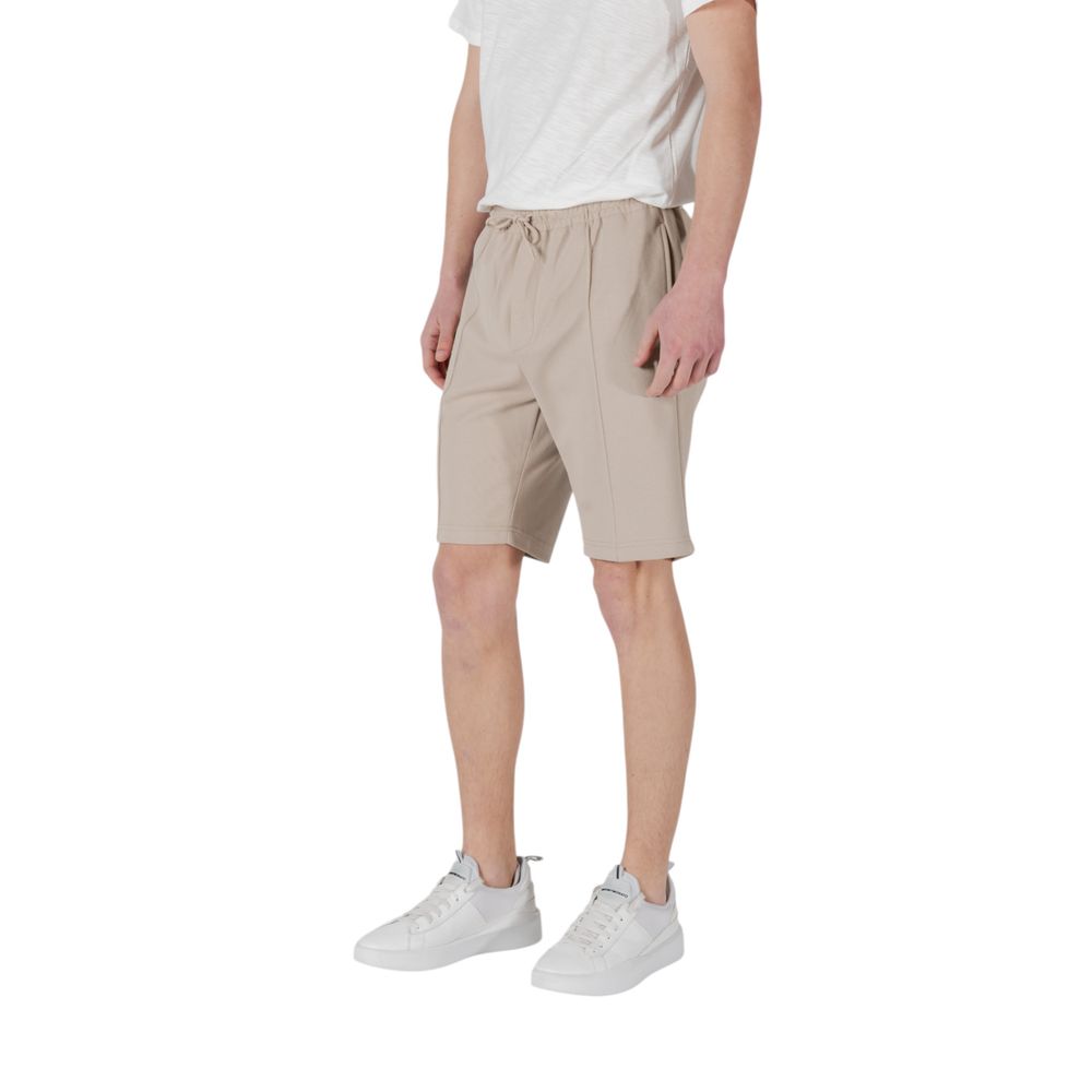 Antony Morato Beige Polyester Bermuda Shorts | Regal Royce