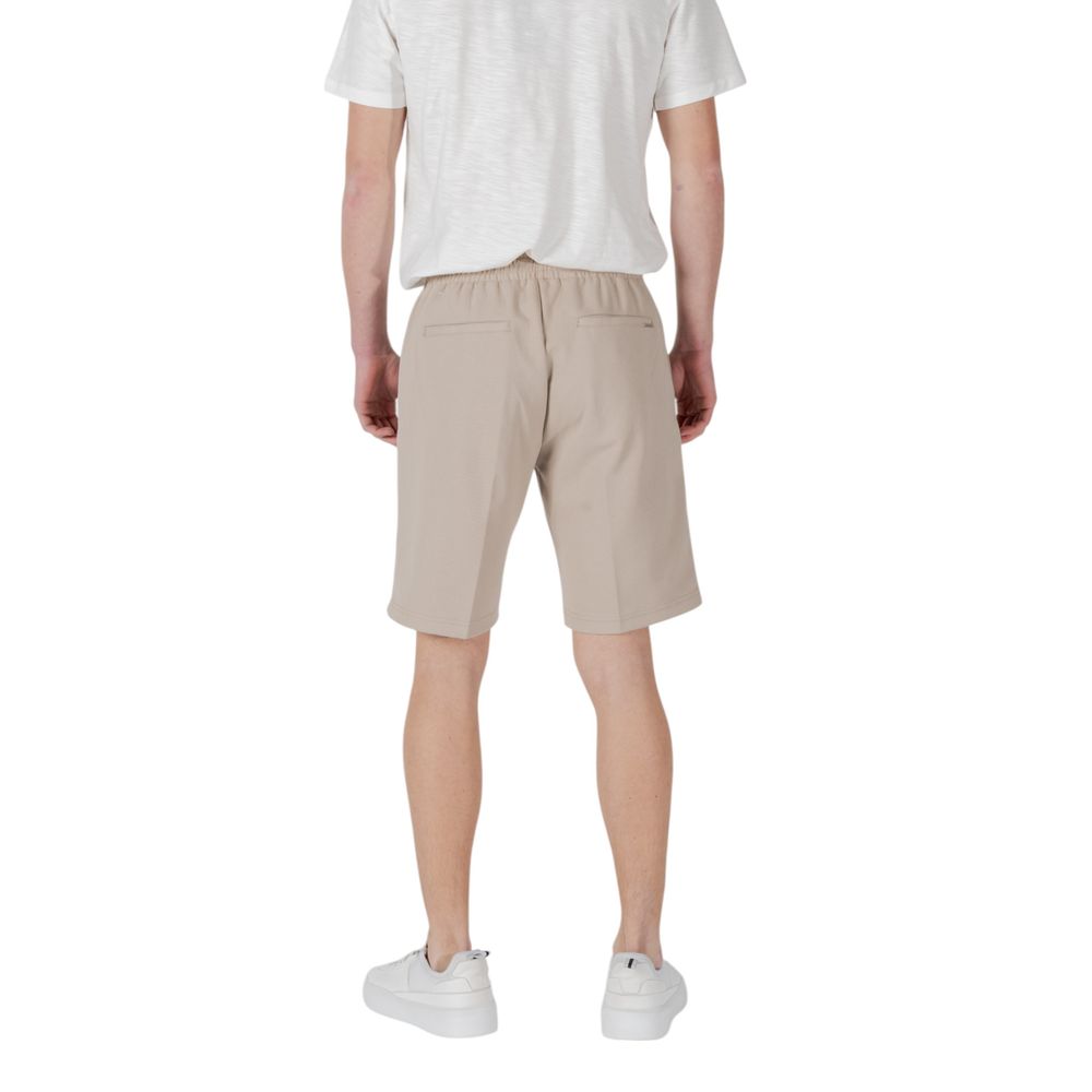 Antony Morato Beige Polyester Bermuda Shorts | Regal Royce