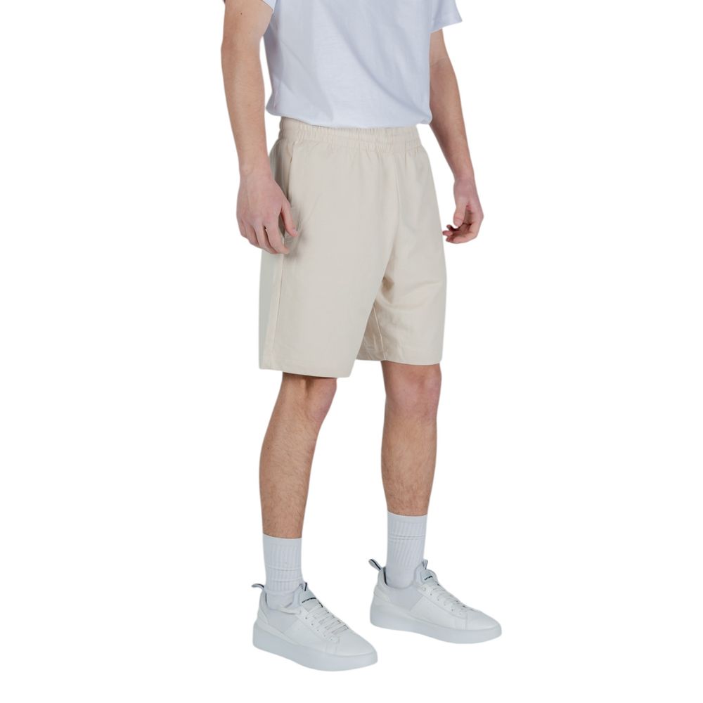 EA7 Emporio Armani Beige Cotton Bermuda Shorts | Regal Royce