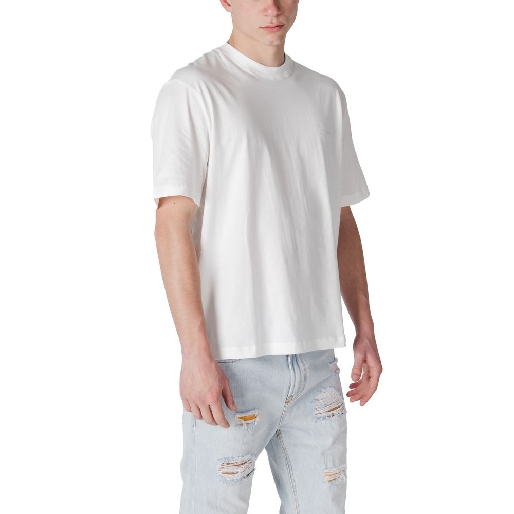 Armani Exchange White Cotton T-Shirt | Regal Royce