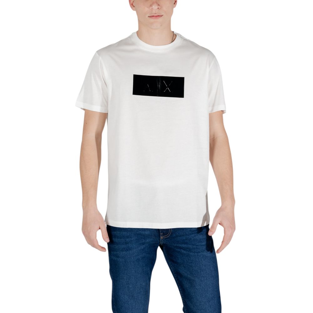 Armani Exchange White Cotton T-Shirt | Regal Royce