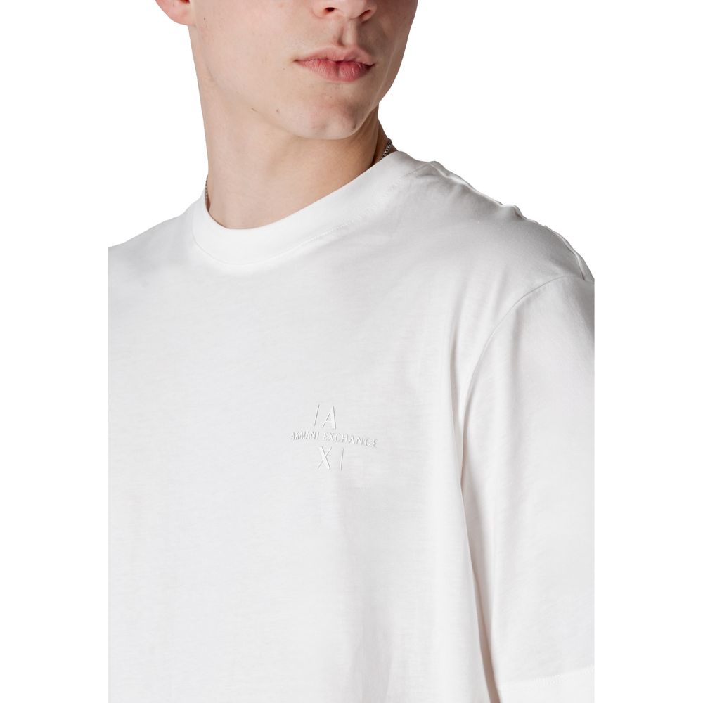 Armani Exchange White Cotton T-Shirt | Regal Royce
