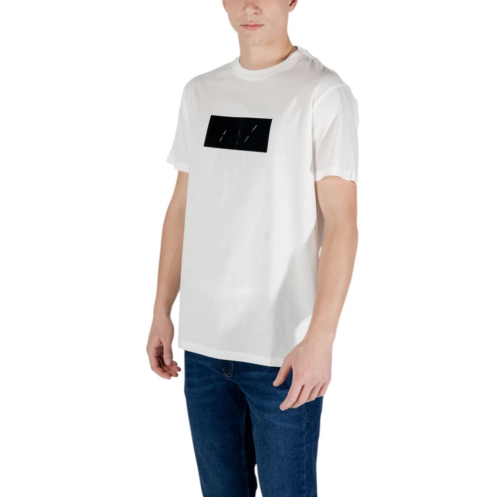 Armani Exchange White Cotton T-Shirt | Regal Royce