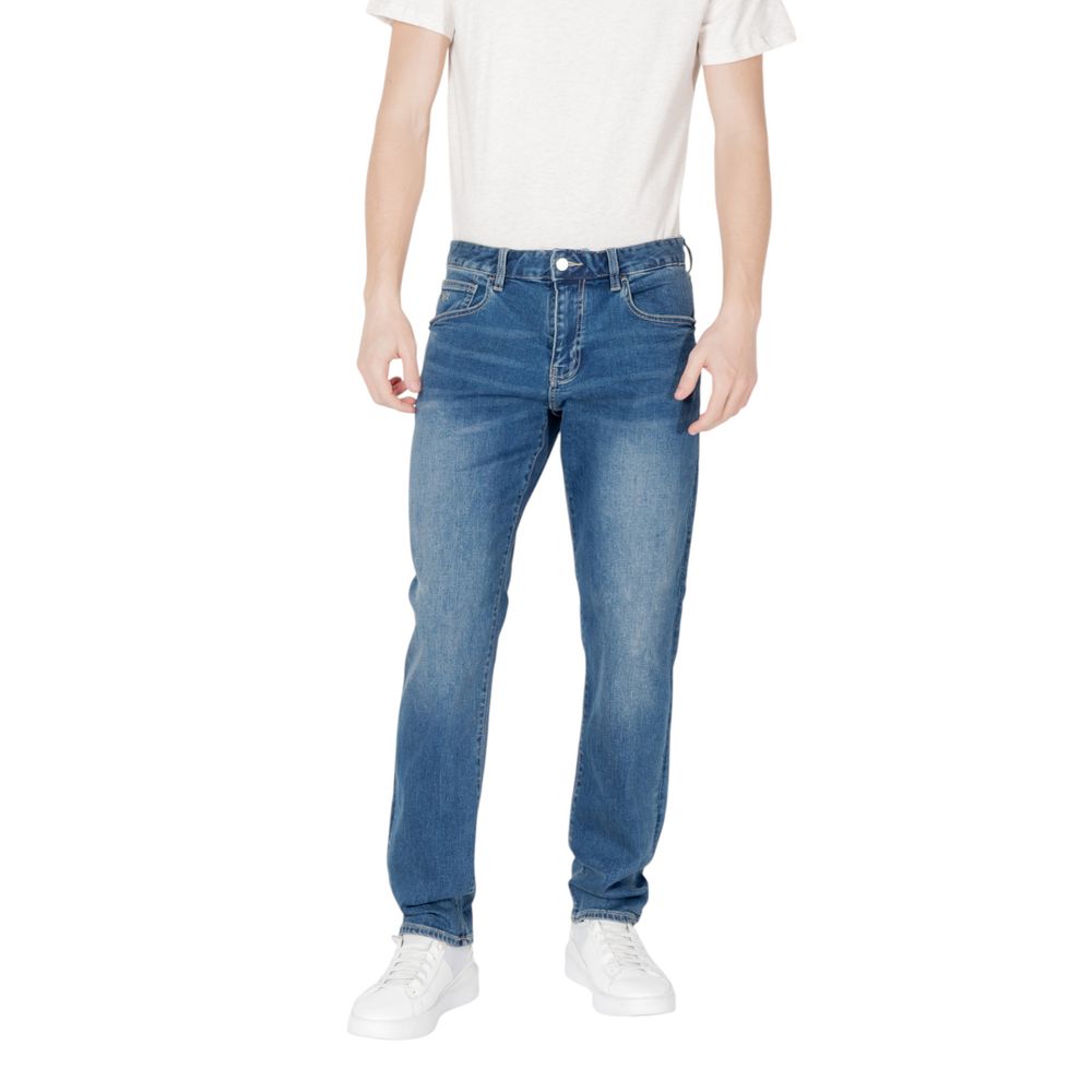 Armani Exchange Blue Cotton Skinny Jeans | Regal Royce