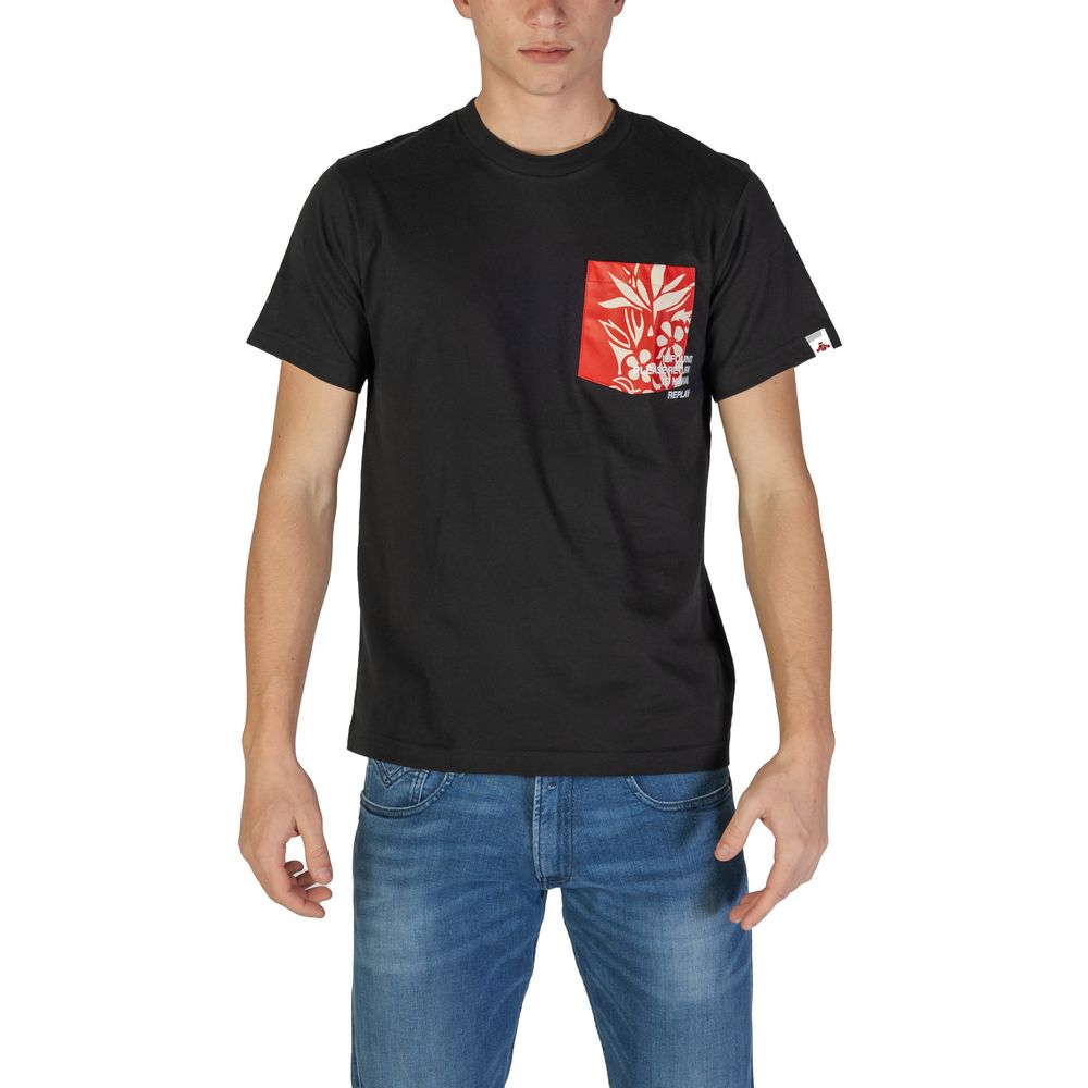 Replay Black Cotton T-Shirt | Regal Royce