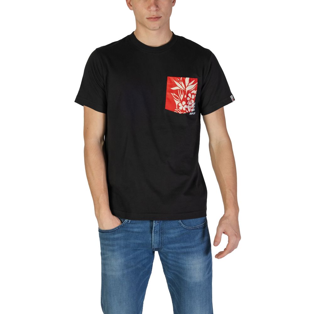 Replay Black Cotton T-Shirt | Regal Royce