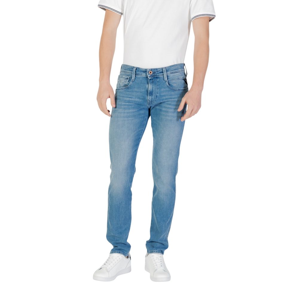 Replay Blue Cotton Skinny Jeans | Regal Royce
