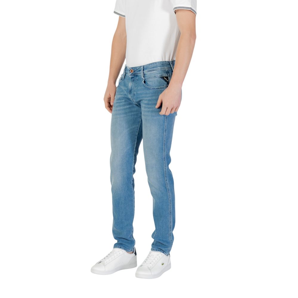 Replay Blue Cotton Skinny Jeans | Regal Royce