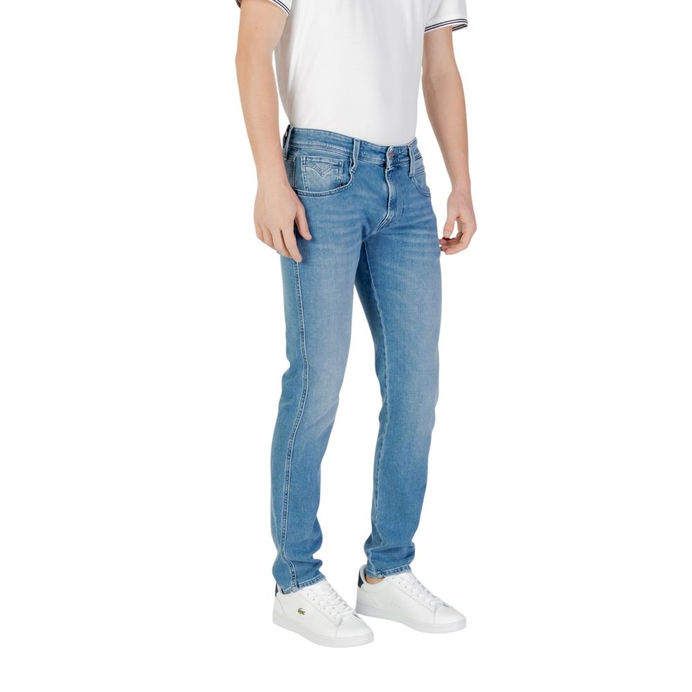 Replay Blue Cotton Skinny Jeans | Regal Royce