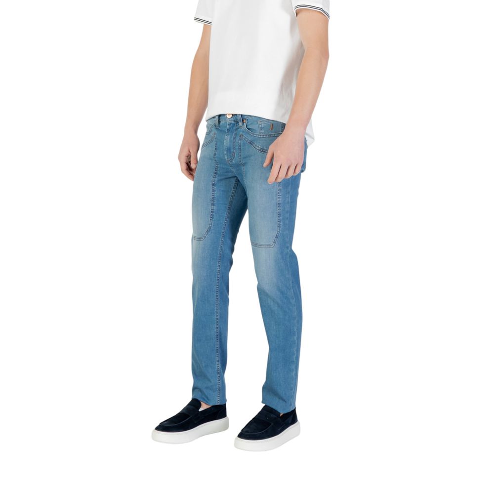 Jeckerson Light Blue Cotton Skinny Jeans | Regal Royce