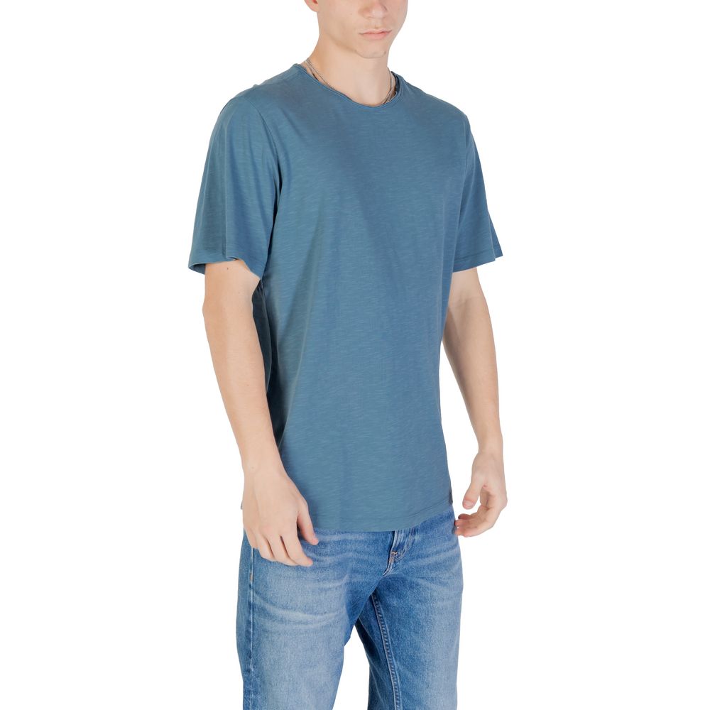 Jack Jones Blue Cotton T-Shirt | Regal Royce