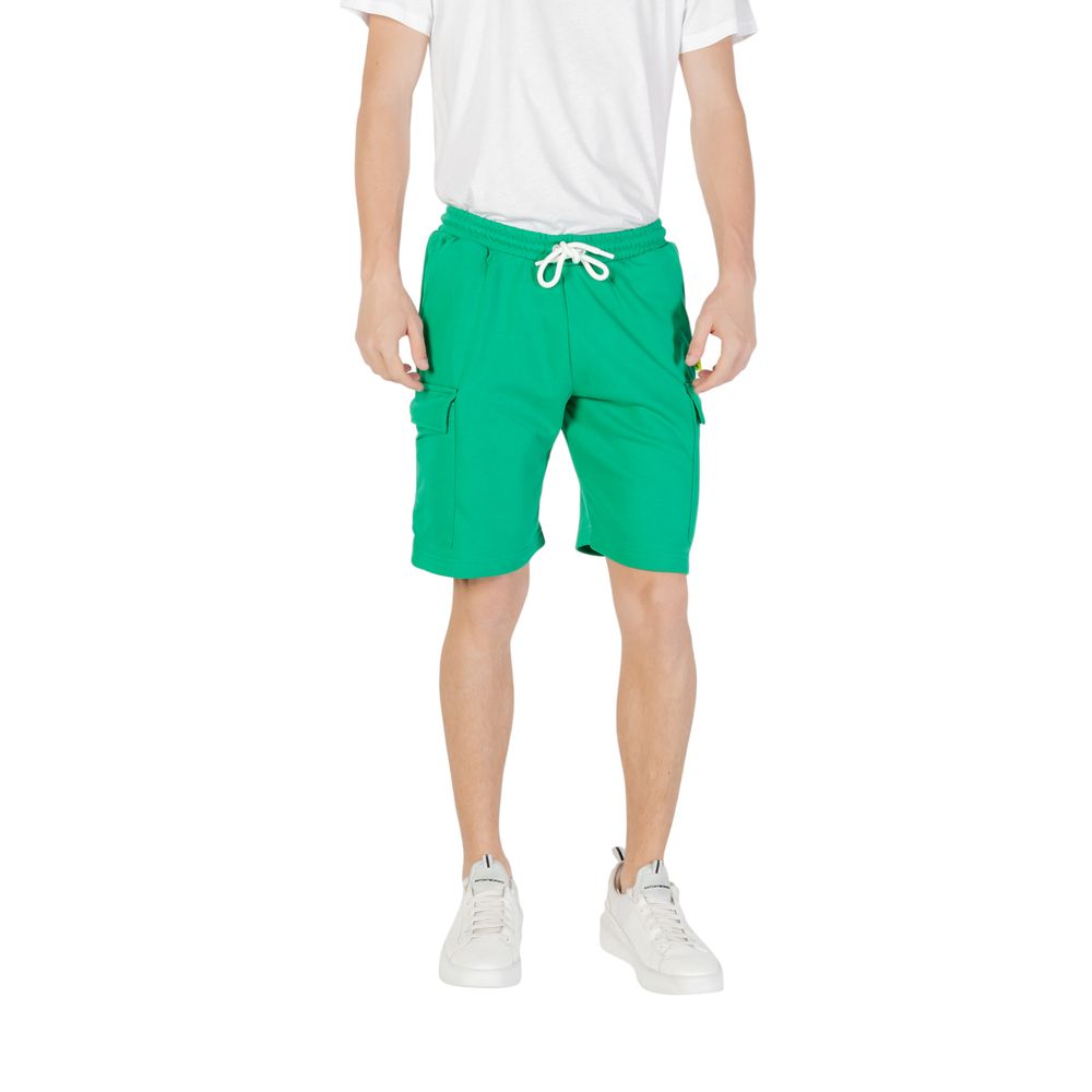 Icon Green Cotton Bermuda Shorts | Regal Royce