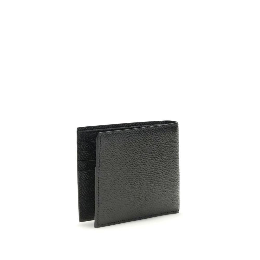 Valentino Garavani Black Calf Leather Bos Taurus Wallet | Regal Royce