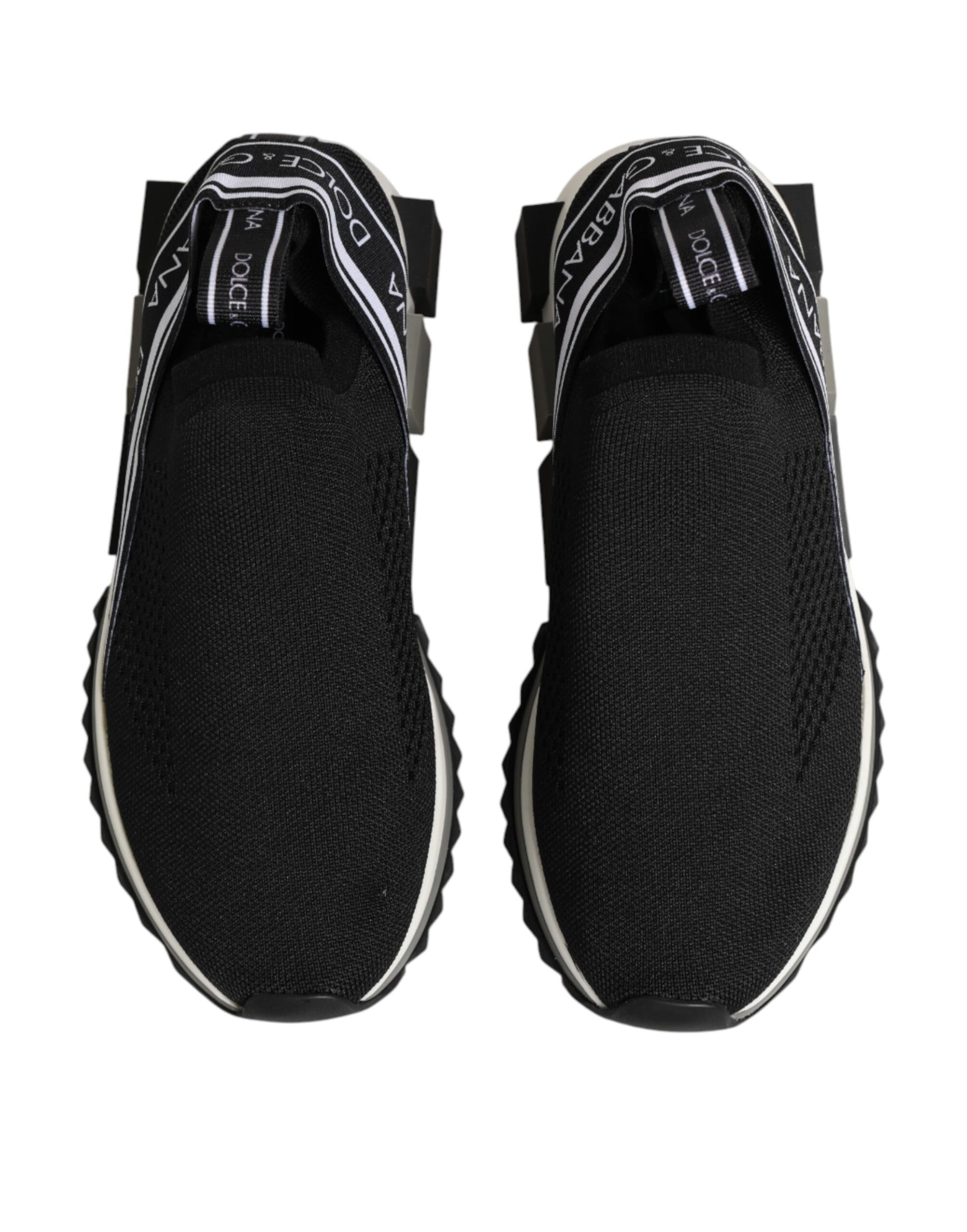 Dolce & Gabbana Black Slip On Sorrento Low Top Sneakers Shoes | Regal Royce