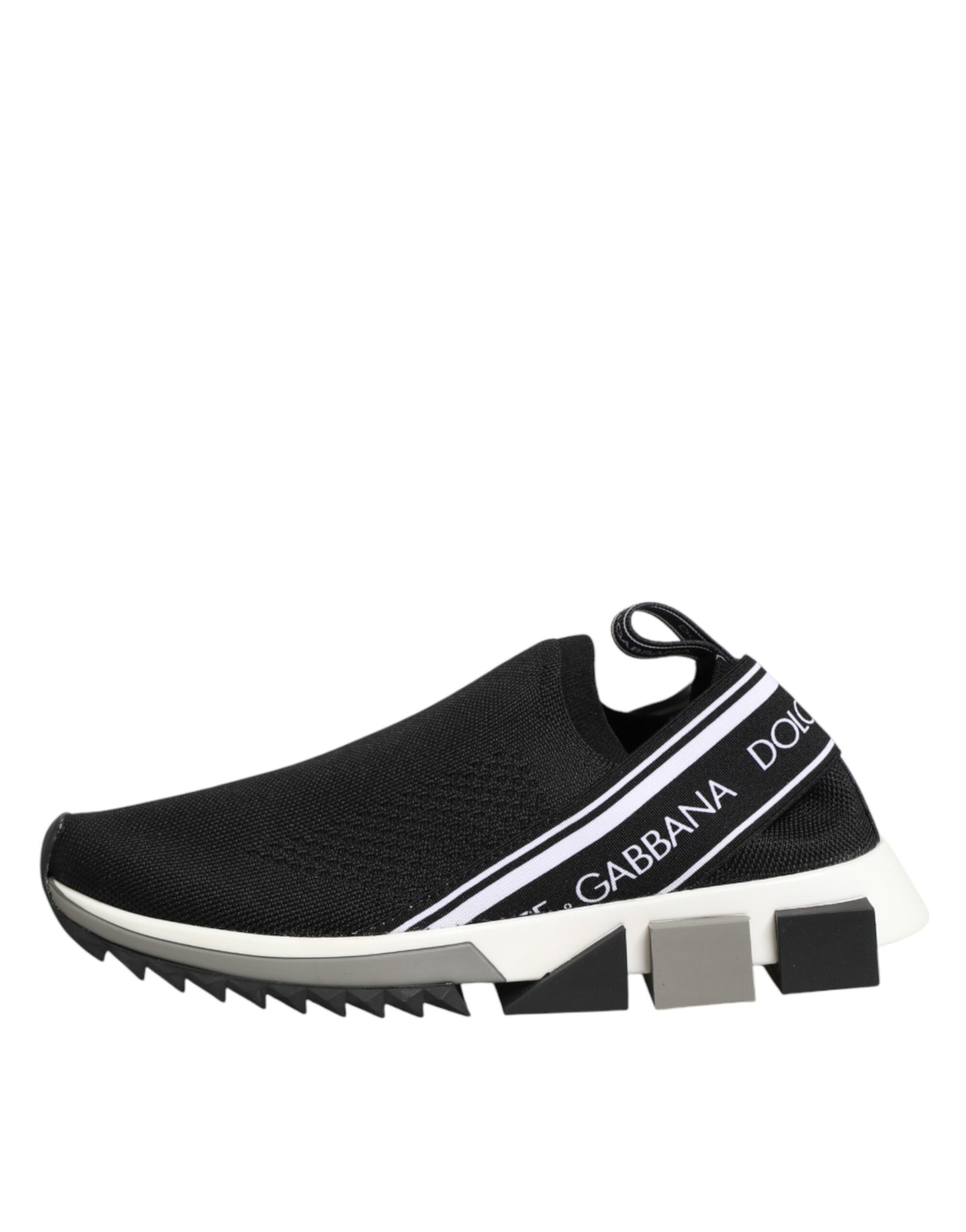 Dolce & Gabbana Black Slip On Sorrento Low Top Sneakers Shoes | Regal Royce