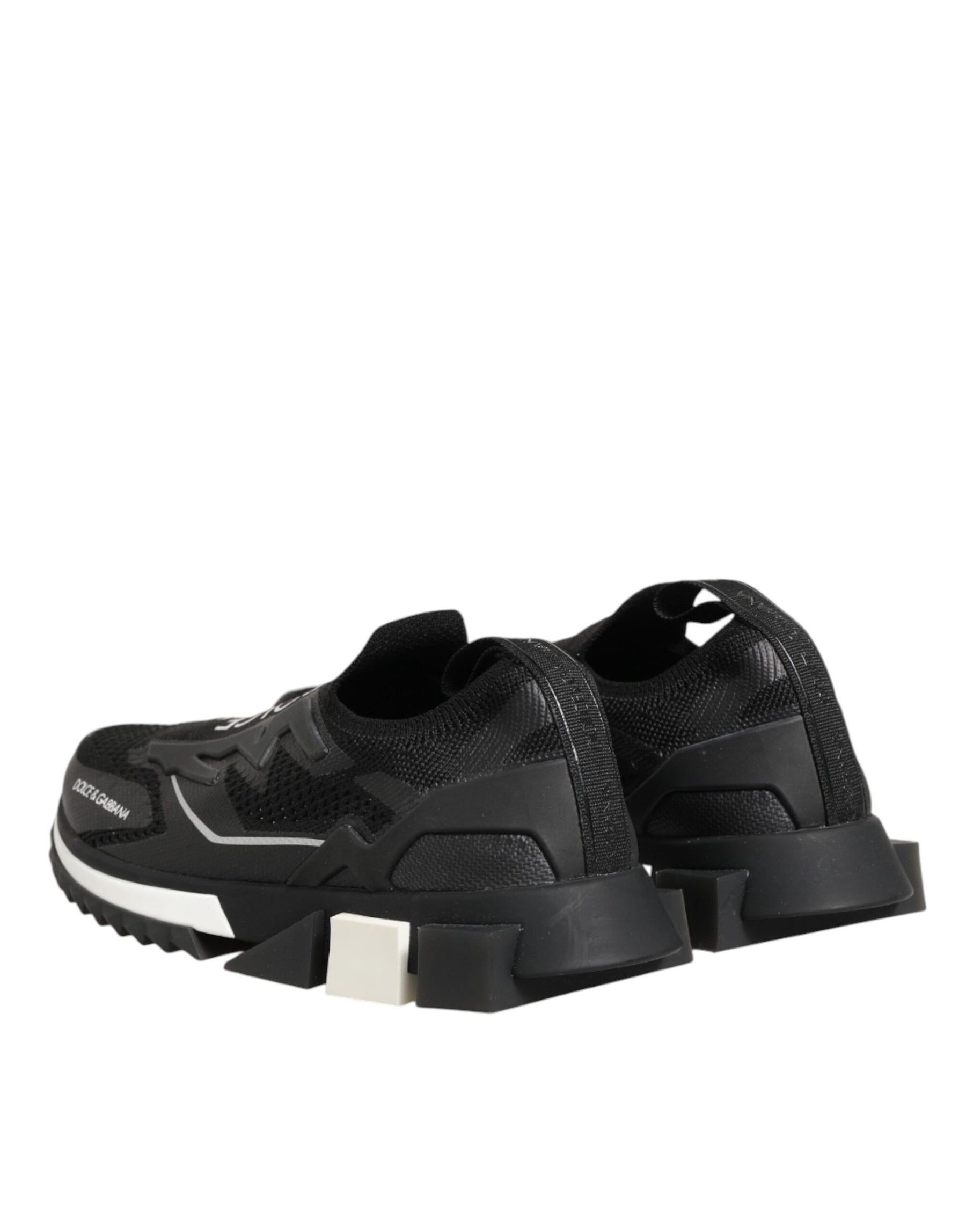 Dolce & Gabbana Black SORRENTO Sport Stretch Sneakers Shoes | Regal Royce