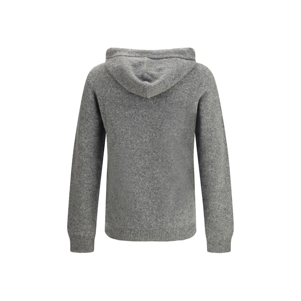 Roberto Collina Gray Cashmere Hoodie | Regal Royce