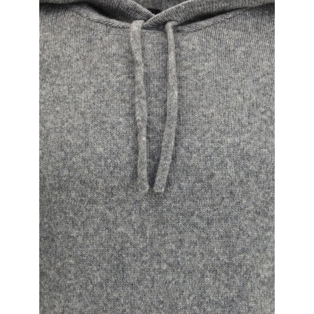 Roberto Collina Gray Cashmere Hoodie | Regal Royce