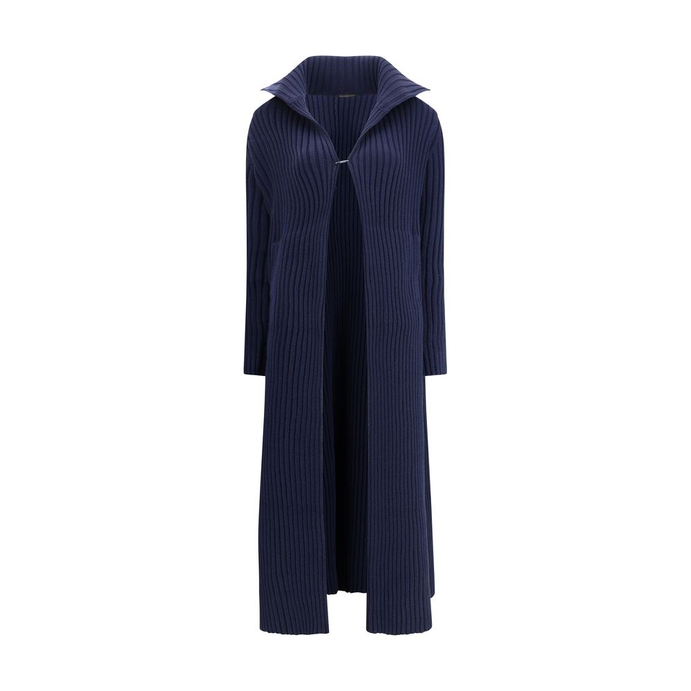 Balenciaga Blue Polyester Full-Length Jacket | Regal Royce