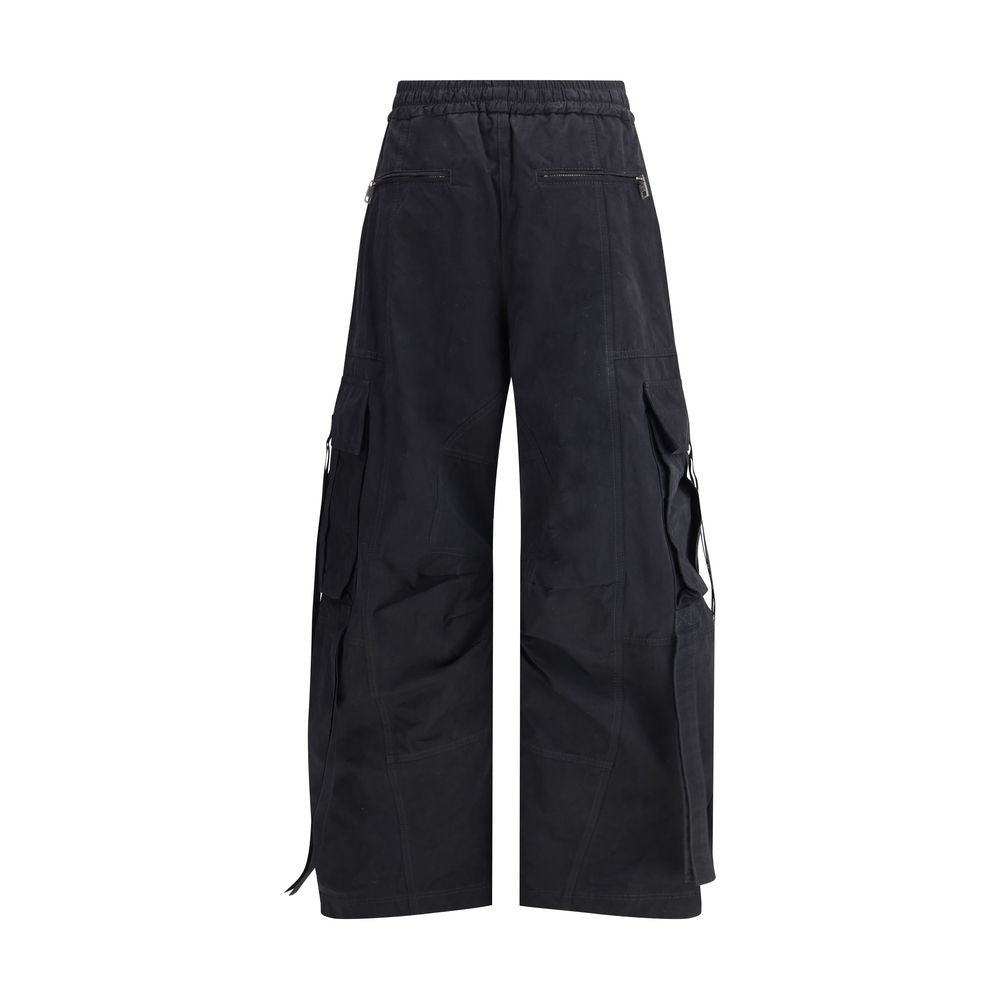 Dolce & Gabbana Black Cotton Cargo Pants | Regal Royce