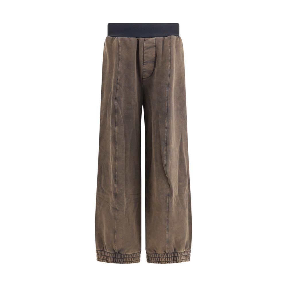 ALAINPAUL Brown Cotton Casual Pants | Regal Royce