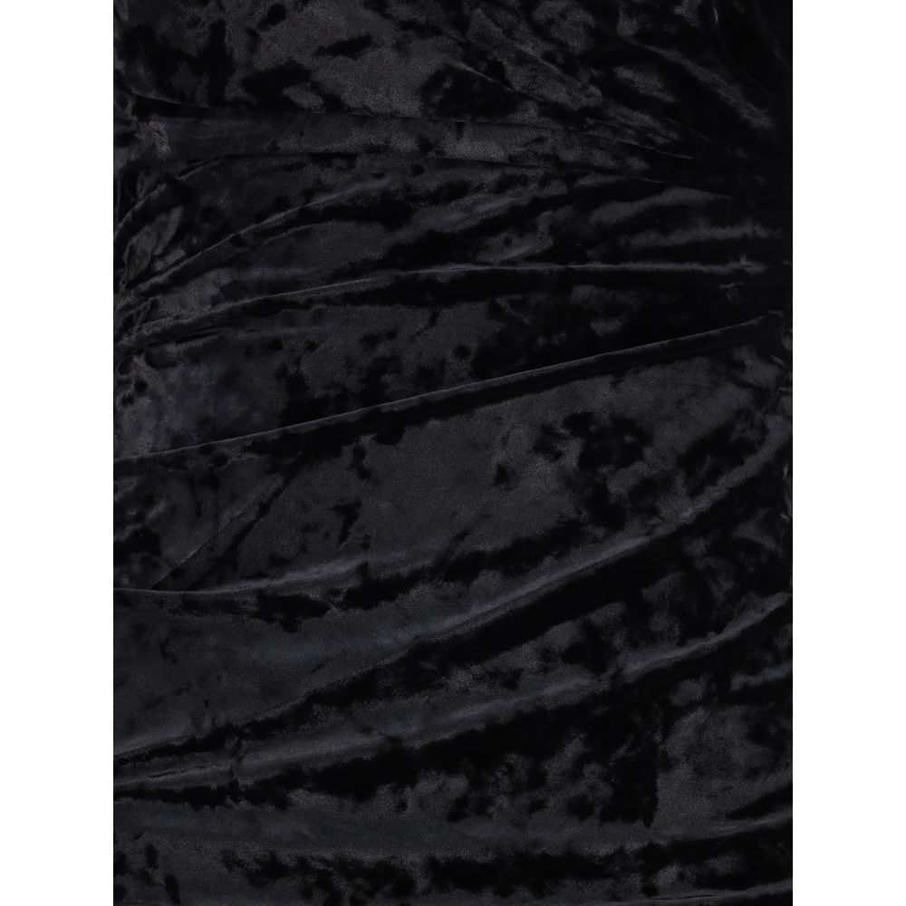 Ganni Black Recycled Polyester Cocktail Dress | Regal Royce