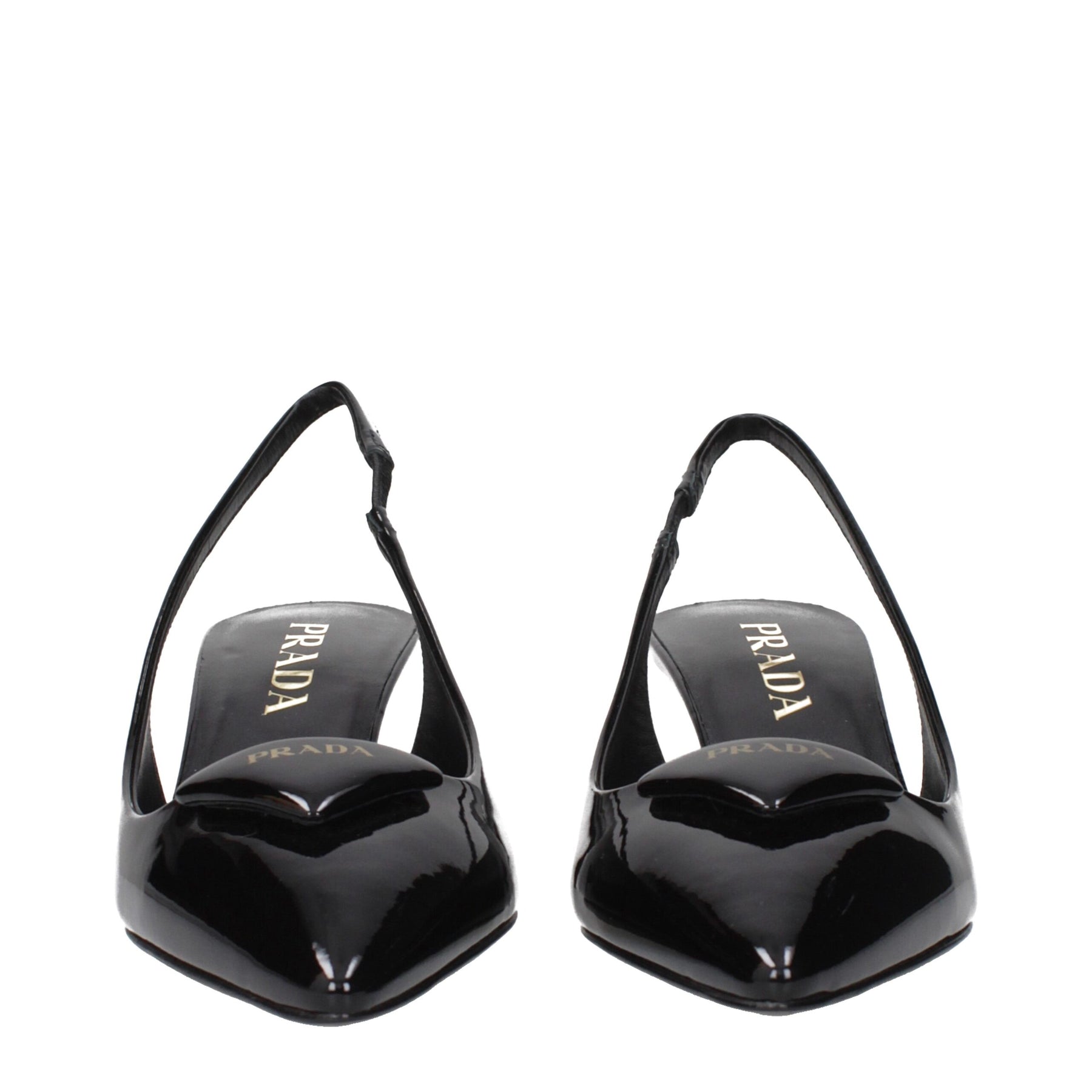 Prada Black Leather Mid Heel Pumps | Regal Royce