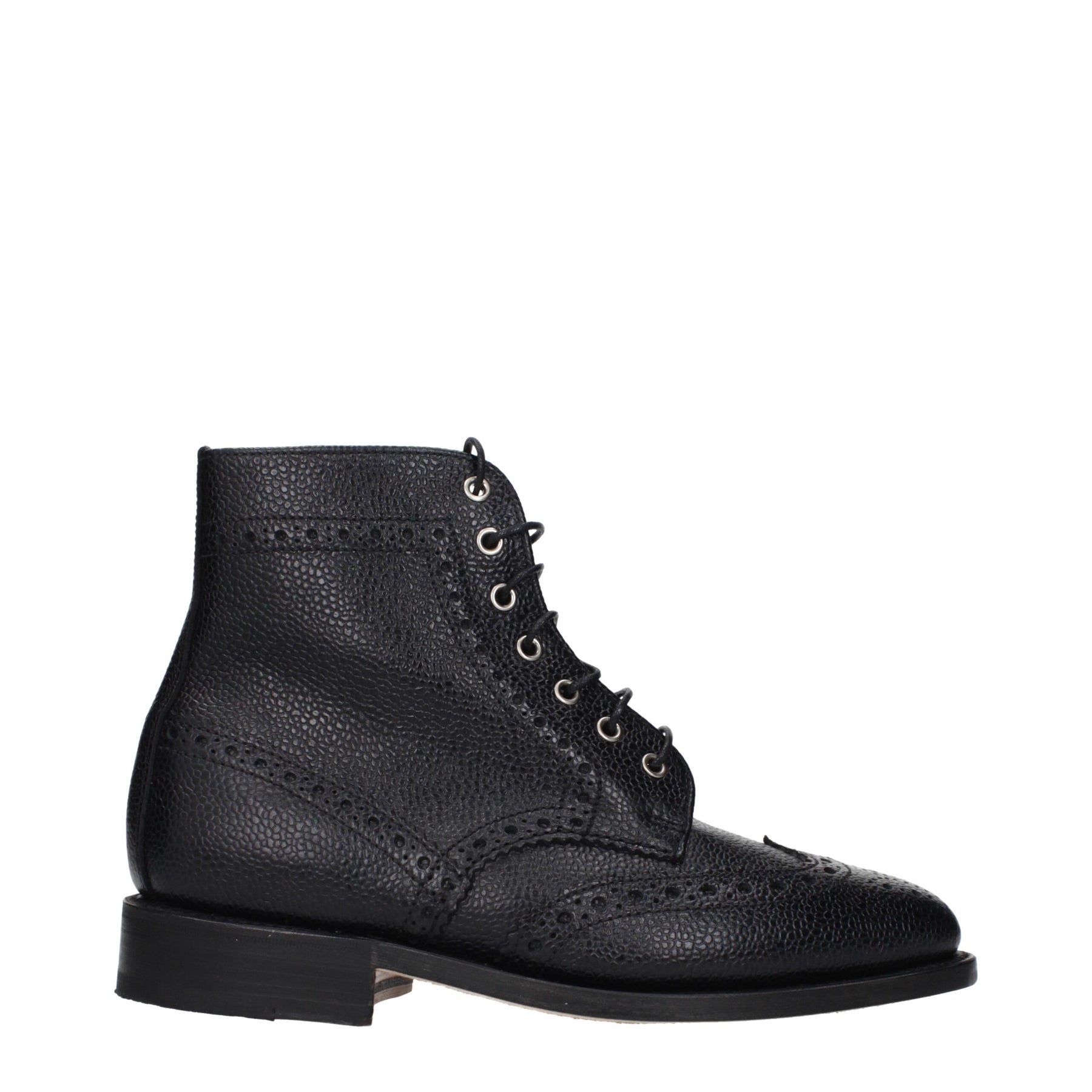 Thom Browne Black Leather Ankle Boots | Regal Royce