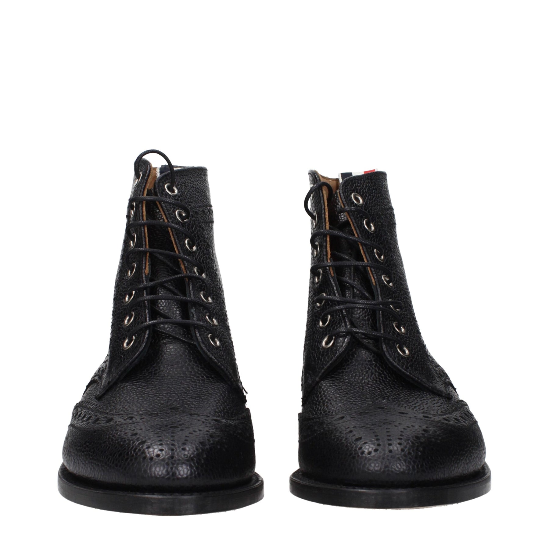 Thom Browne Black Leather Ankle Boots | Regal Royce