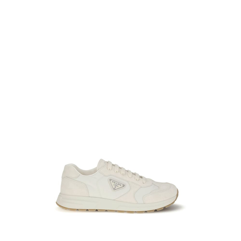 Prada Cream Recycled Polyamide Athletic Sneakers | Regal Royce