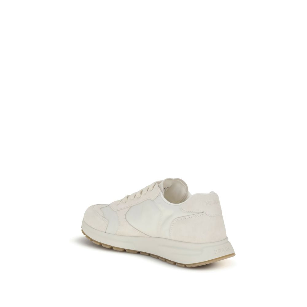 Prada Cream Recycled Polyamide Athletic Sneakers | Regal Royce