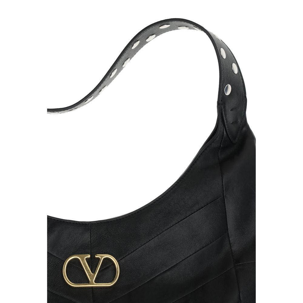 Valentino Garavani Black Lamb Ovis Aries Aries Shoulder Bag | Regal Royce