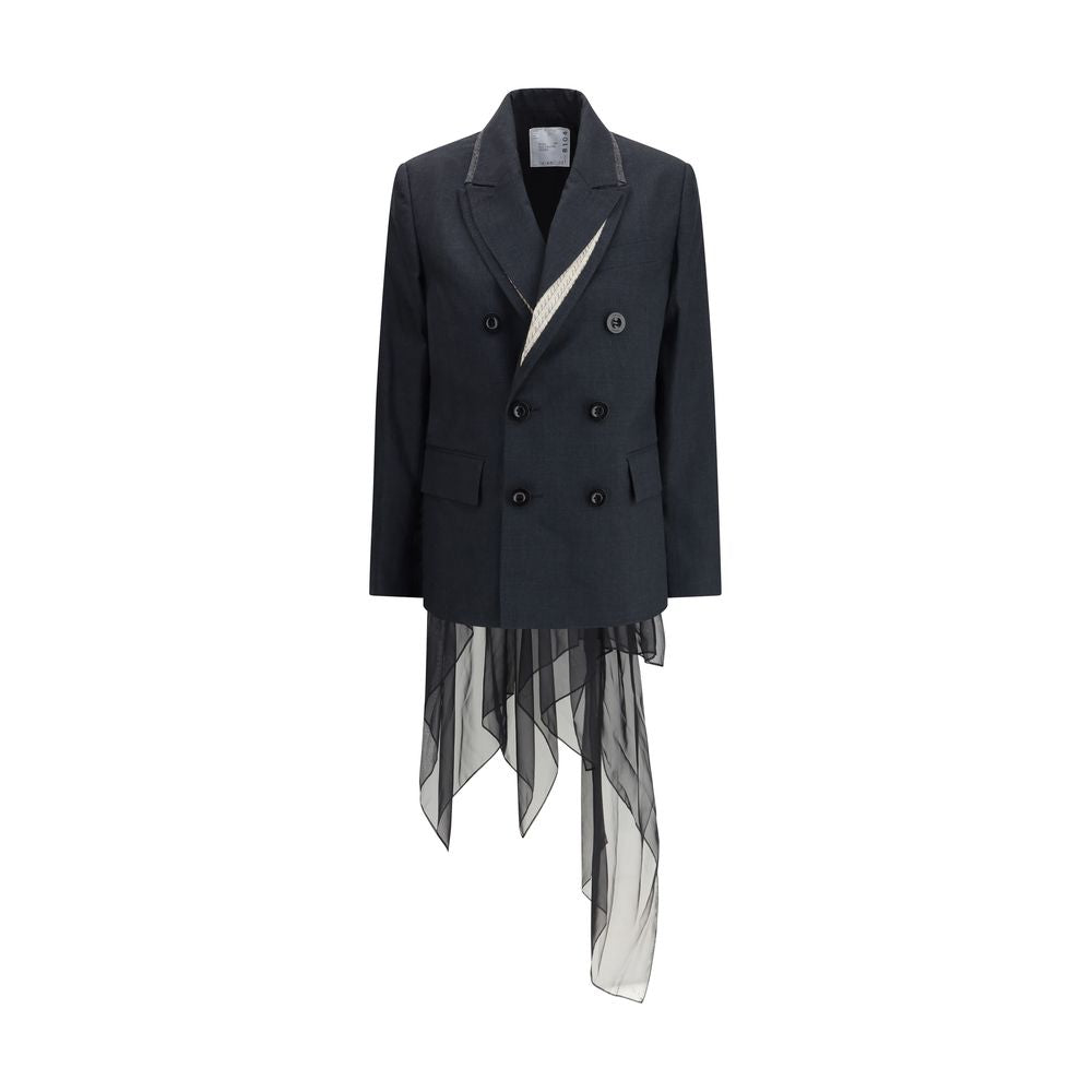 Sacai Gray Wool Clothing | Regal Royce