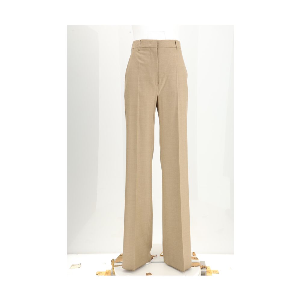 Max Mara Brown Fleece Wool Casual Pants | Regal Royce