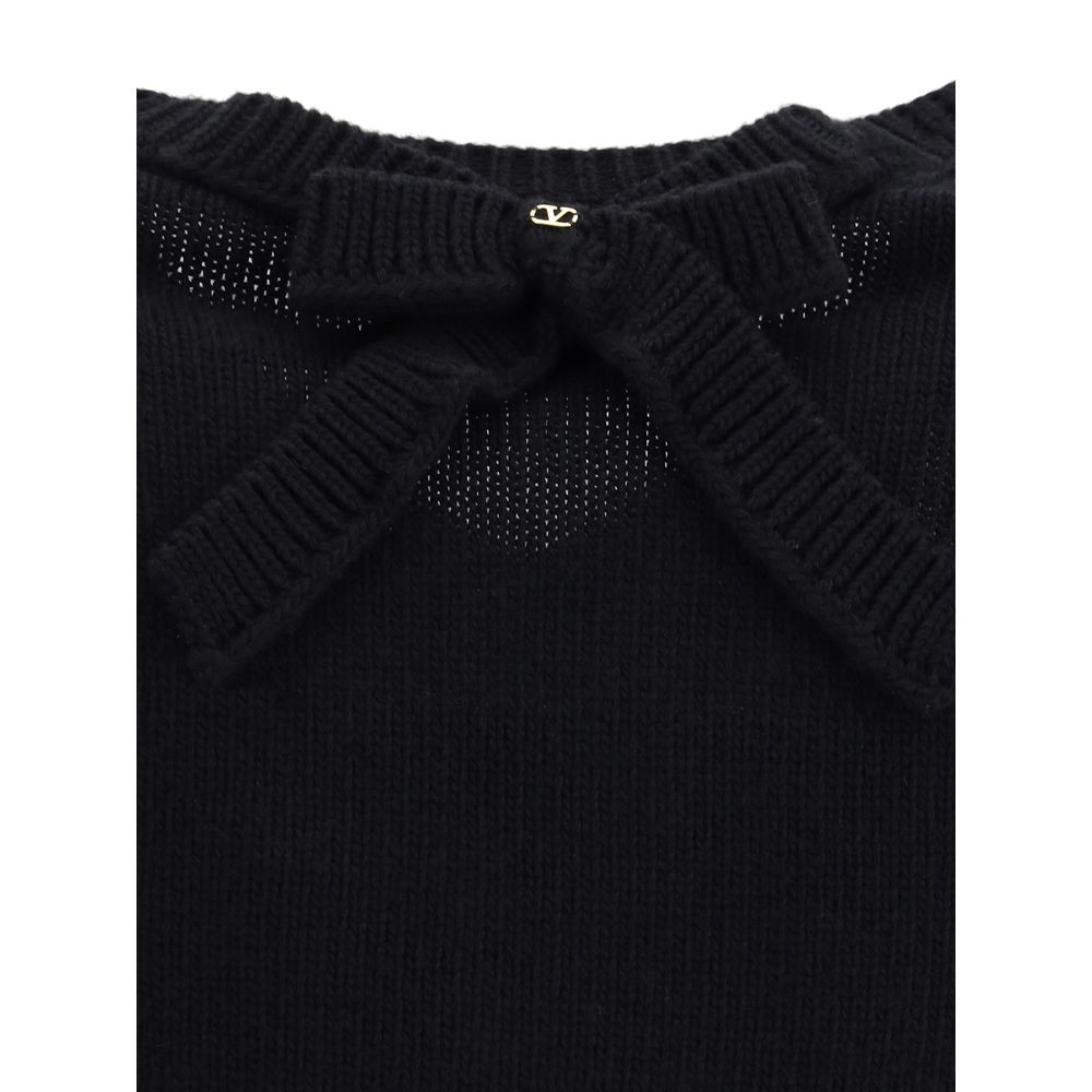 Valentino Black Fleece Wool Sweatshirt | Regal Royce