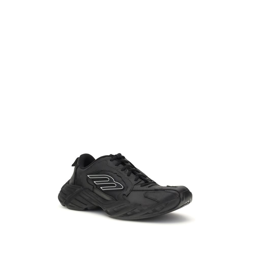 Balenciaga Black Calf Leather Bos Taurus Athletic Sneakers | Regal Royce
