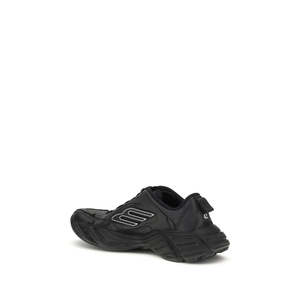 Balenciaga Black Calf Leather Bos Taurus Athletic Sneakers | Regal Royce