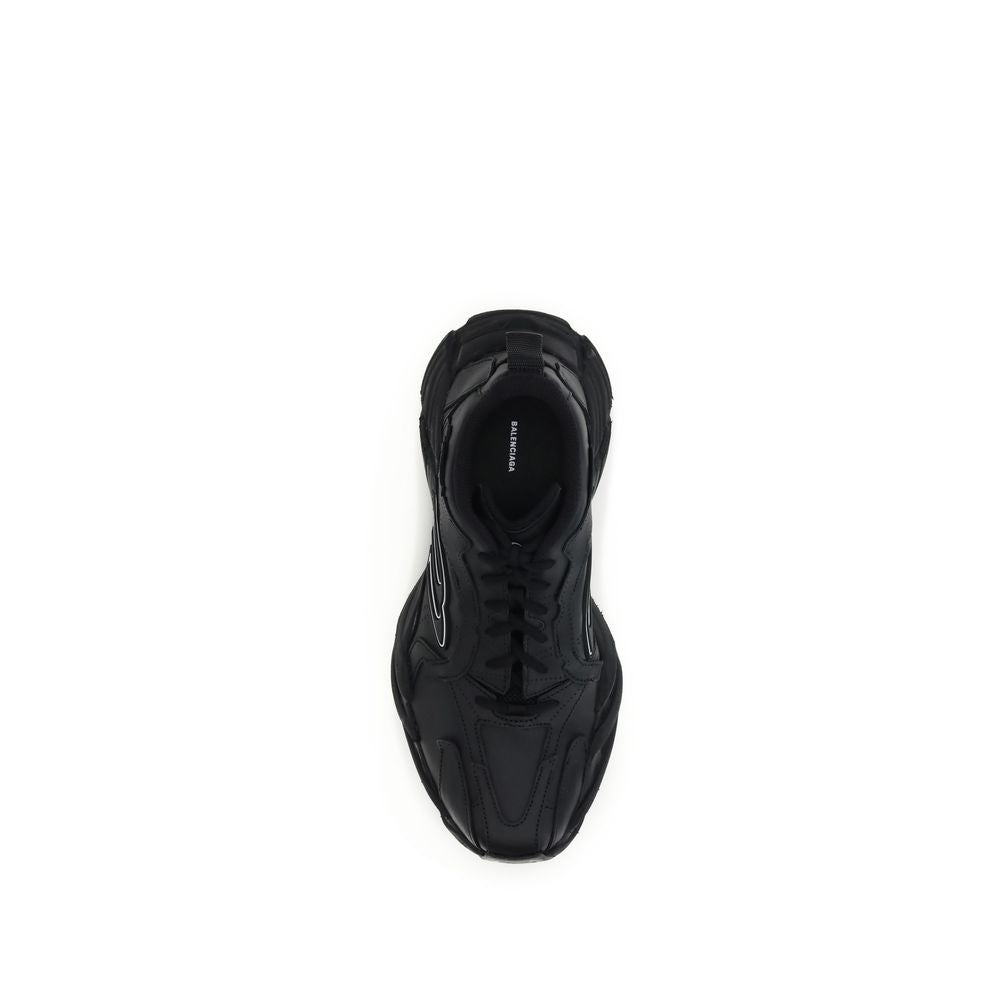 Balenciaga Black Calf Leather Bos Taurus Athletic Sneakers | Regal Royce