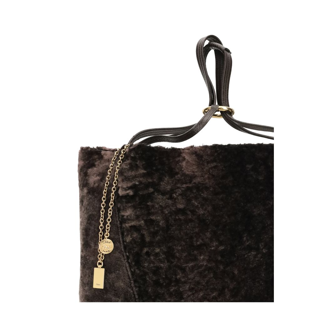 Chloé Brown Fur Shoulder Bag | Regal Royce