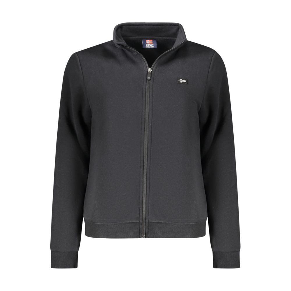 Norway 1963 Black Cotton Women Sweatshirt | Regal Royce