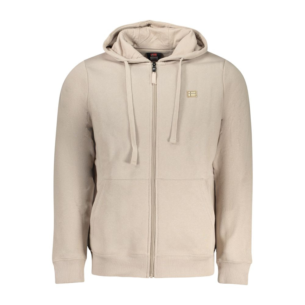 Norway 1963 Beige Cotton Men's Hoodie Sweatshirt | Regal Royce