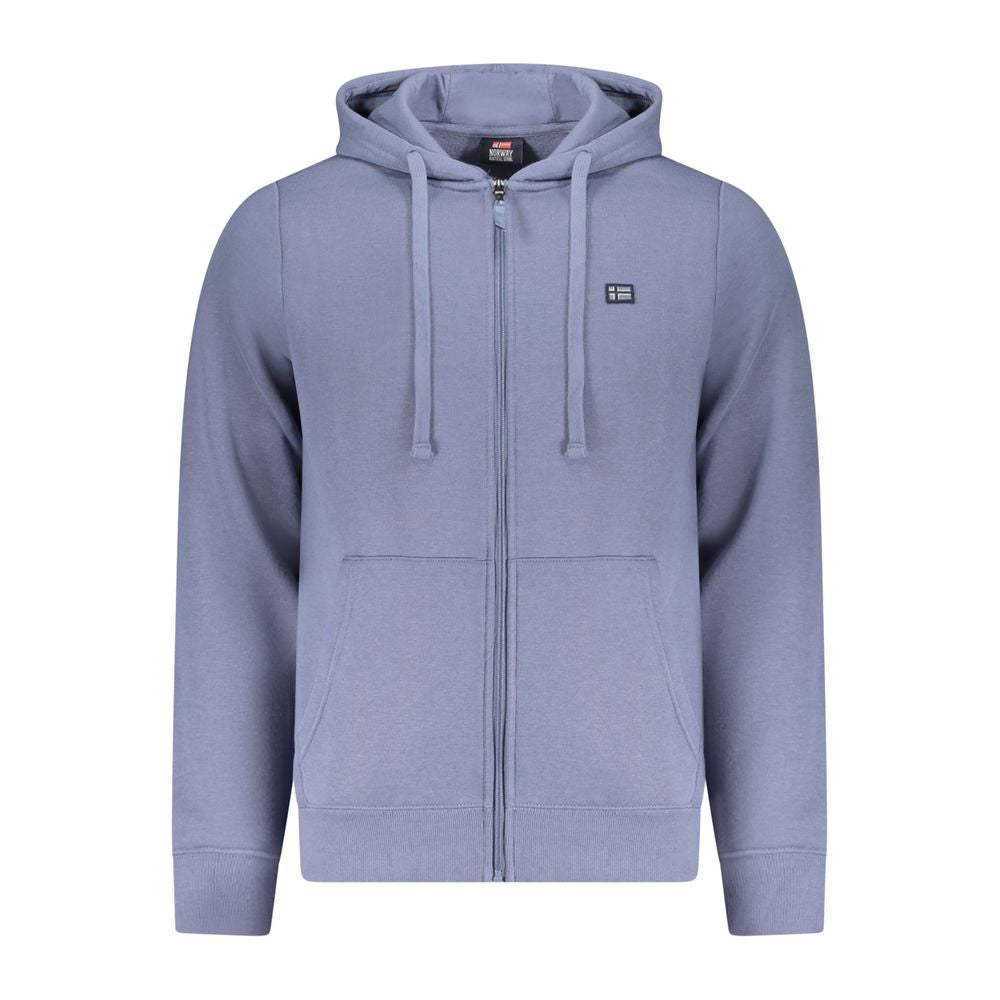 Norway 1963 Blu Cotton Men's Hoodie | Regal Royce